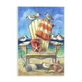 thumbnail image 1 of Stupell Industries Summer Beach Chair Seagulls Nautical & Beach Painting Unframed Art Print Wall Art, 13 x 19, 1 of 2