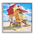 thumbnail image 1 of Stupell Industries Summer Beach Hut Nature Painting Gray Framed Art Print Wall Art, 24 x 24, 1 of 9