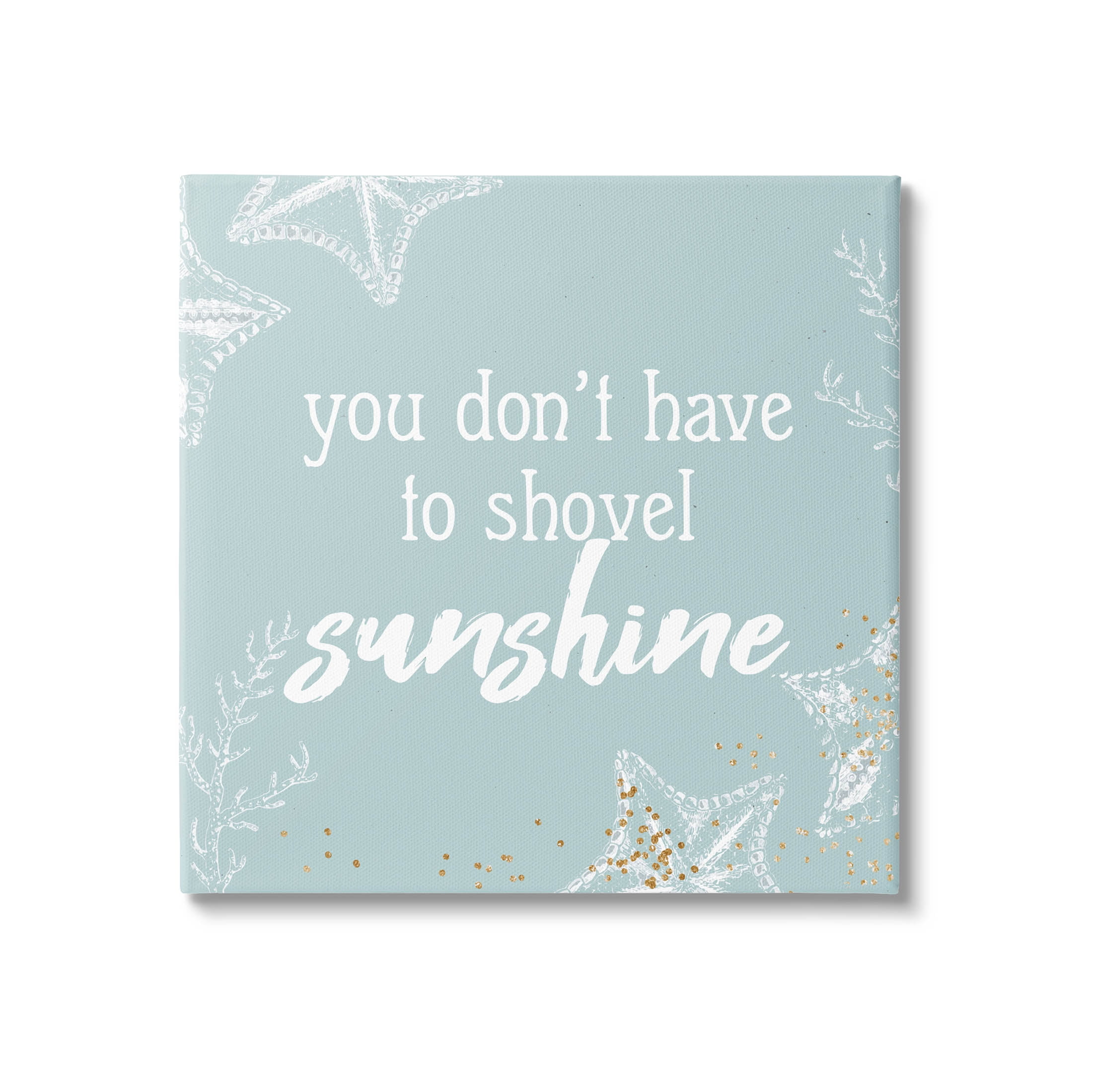 Stupell Industries Summer Beach Lover Nautical Quote Graphic Art Gallery Wrapped Canvas Print Wall Art, Design by Ann Bailey