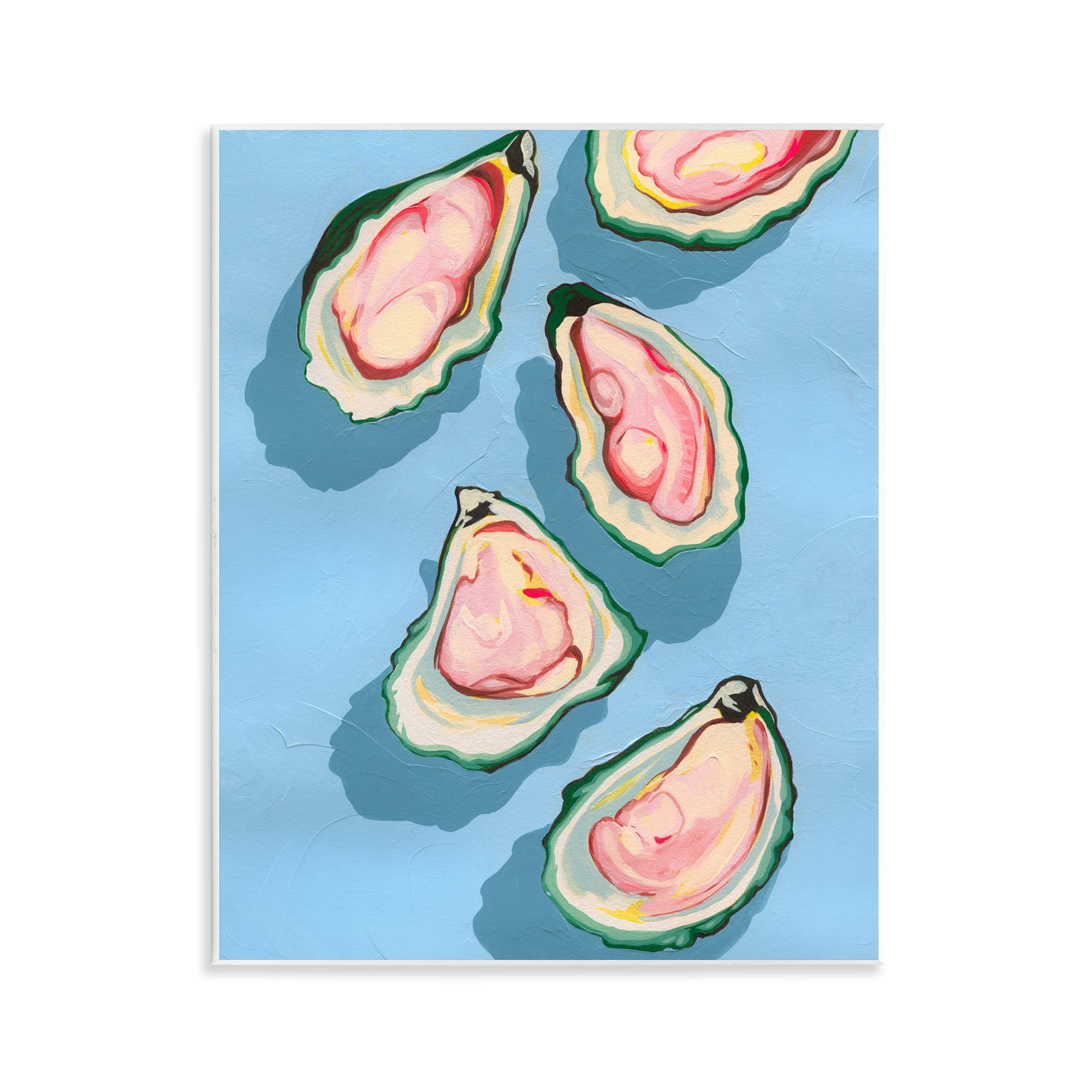Stupell Industries Summer Beach Oysters Animals & Insects Painting Unframed Art Print Wall Art, 11 x 14