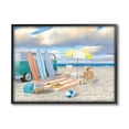 thumbnail image 1 of Stupell Industries Summer Beach Scene Retro Van Surfboards Dogs Playing, 20 x 16, Design by James Wiens, 1 of 1