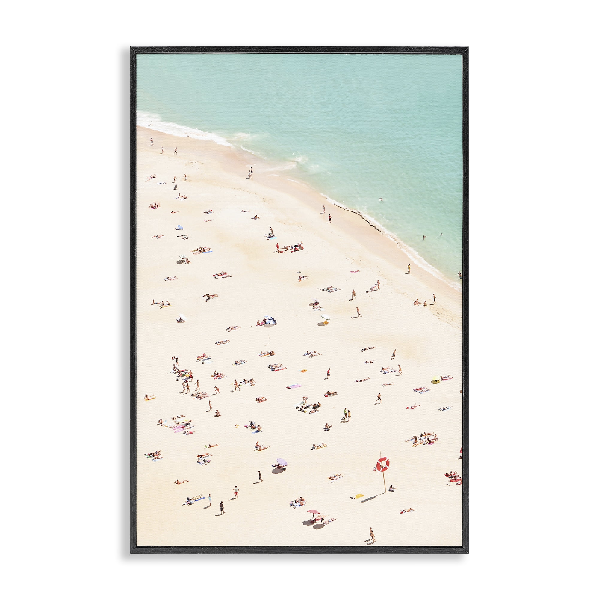 Stupell Industries Summer Beachgoer Crowd Nautical & Beach Photography ...
