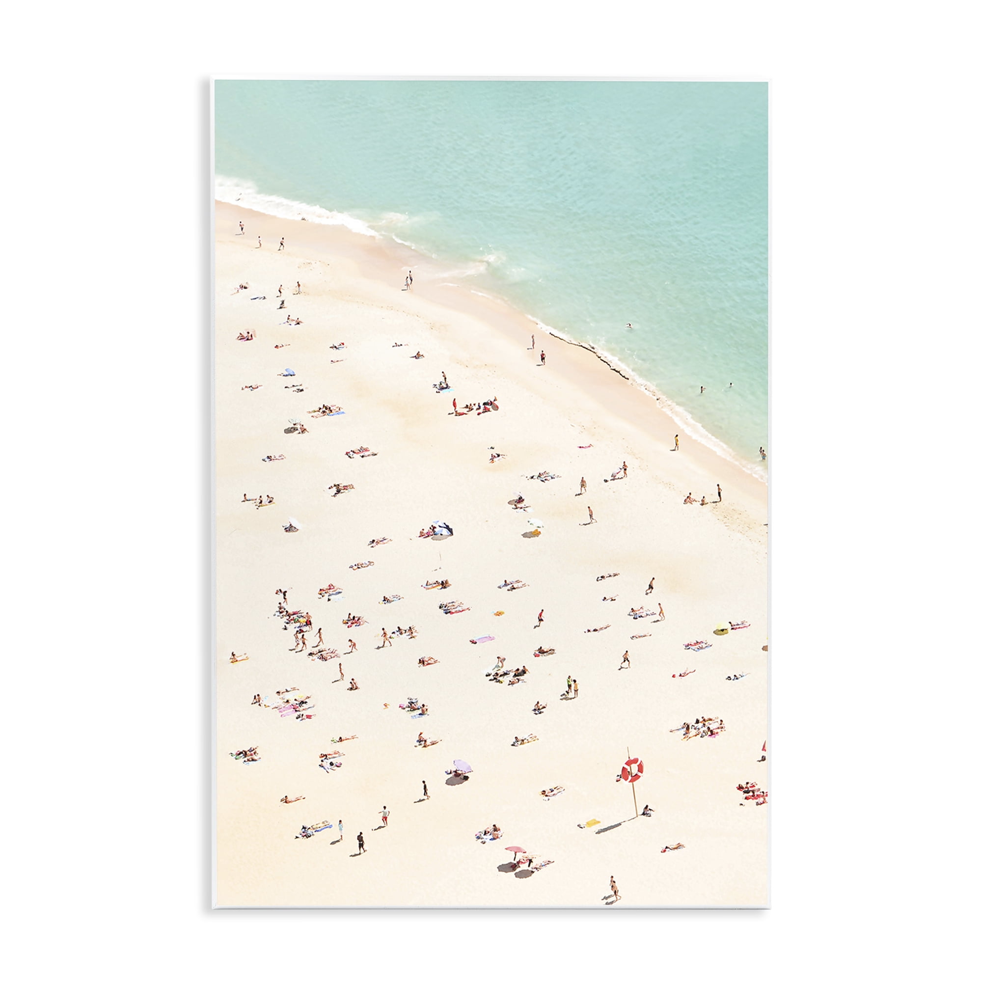 Stupell Industries Summer Beachgoer Crowd Nautical & Beach Photography Unframed Art Print Wall Art, 10 x 15
