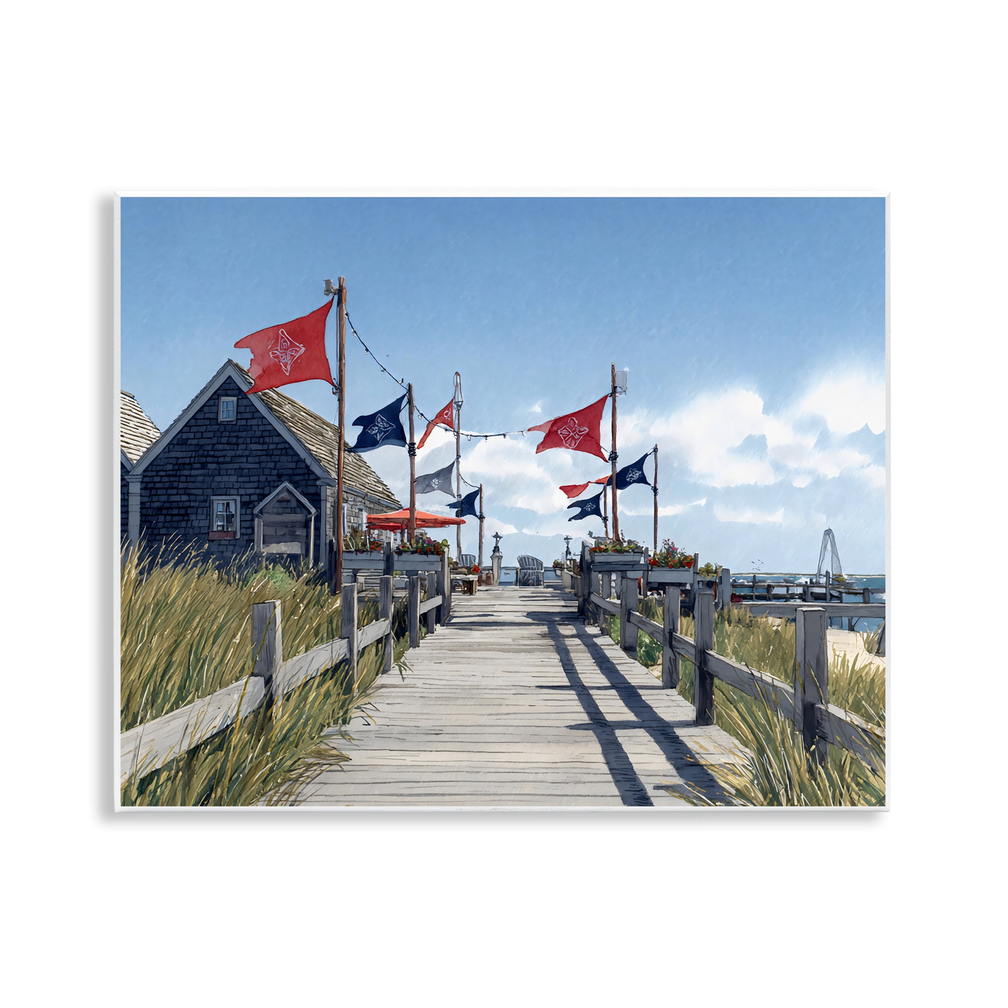 Stupell Industries Summer Boardwalk Stroll Wall Plaque Art, design by Franklyn Gregory