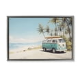 thumbnail image 1 of Stupell Industries Tropical Summer Bus on Shoreline Gray Floating Frame Canvas Art, 31 x 21, by Arlington Prints, 1 of 8