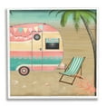 thumbnail image 1 of Stupell Industries Summer Camping Caravan Starfish Sand Picnic Tropical Landscape,17 x 17, Design by Beth Albert, 1 of 5