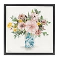 thumbnail image 1 of Stupell Industries French Country Summer Chinoiserie Bouquet Black Floating Frame Canvas Art, 18 x 18, by Carol Robinson, 1 of 7