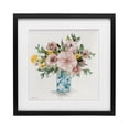 thumbnail image 1 of Stupell Industries Summer Chinoiserie Bouquet Black Framed Print Under Glass design by Carol Robinson, 16 x 16, 1 of 10