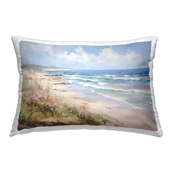 Stupell Industries Summer Coastal Waves Decorative Printed Throw Pillow Design by Franklyn Gregory.