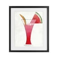 thumbnail image 1 of Stupell Industries Modern Summer Cocktail Watermelon Slice Black Framed Print Under Glass, 13 x 16, by Lorenzo Collective, 1 of 8