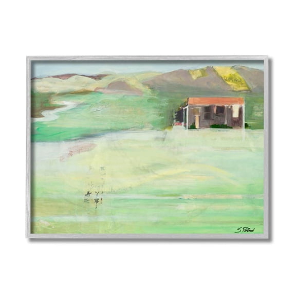 Stupell Industries Summer Cottage Abstract Mountain Landscape Design by Third and Wall