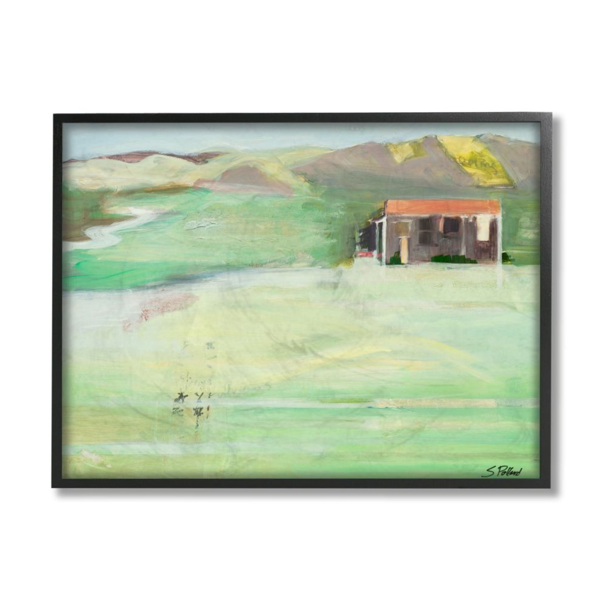 Stupell Industries Summer Cottage Abstract Mountain Landscape Design by Third and Wall