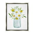 thumbnail image 1 of Stupell Industries Summer Daisies Arrangement Country Bouquet Vintage Script Graphic Art Luster Gray Floating Framed Canvas Print Wall Art, Design by Lettered and Lined, 1 of 5