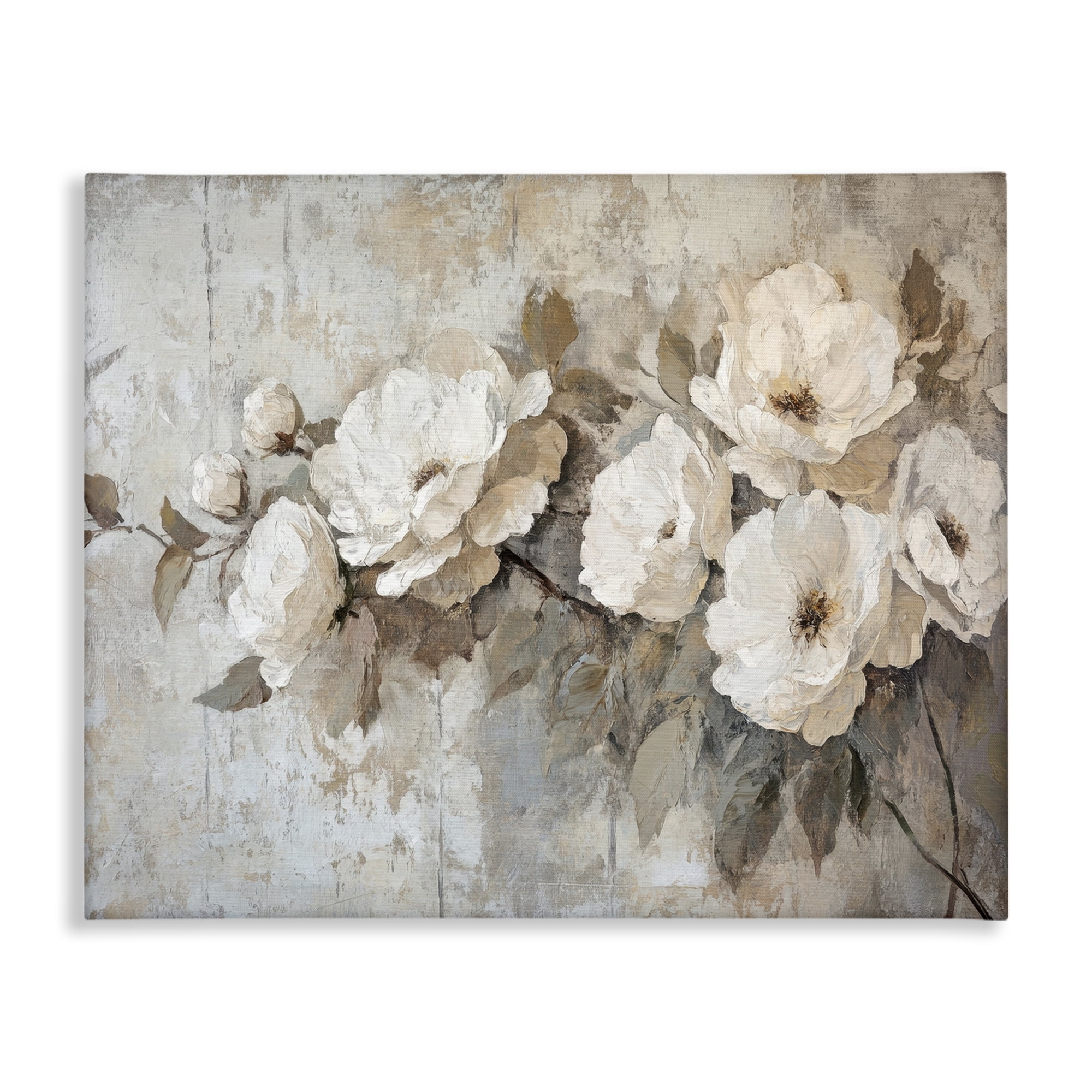 Stupell Industries Summer Daze Blossoms Plants & Flowers Painting Wrapped Canvas Art Print Wall Art, 20 x 16
