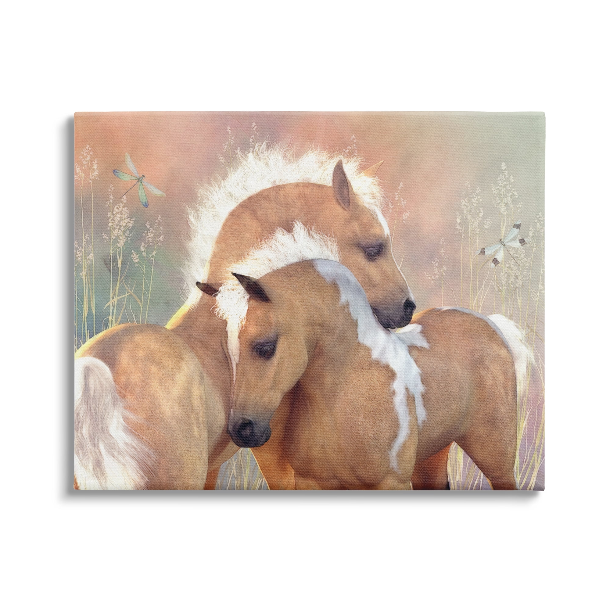 Stupell Industries Summer Dreams Horses Animals & Insects Painting Gallery Wrapped Canvas Art Print Wall Art, 40 x 30