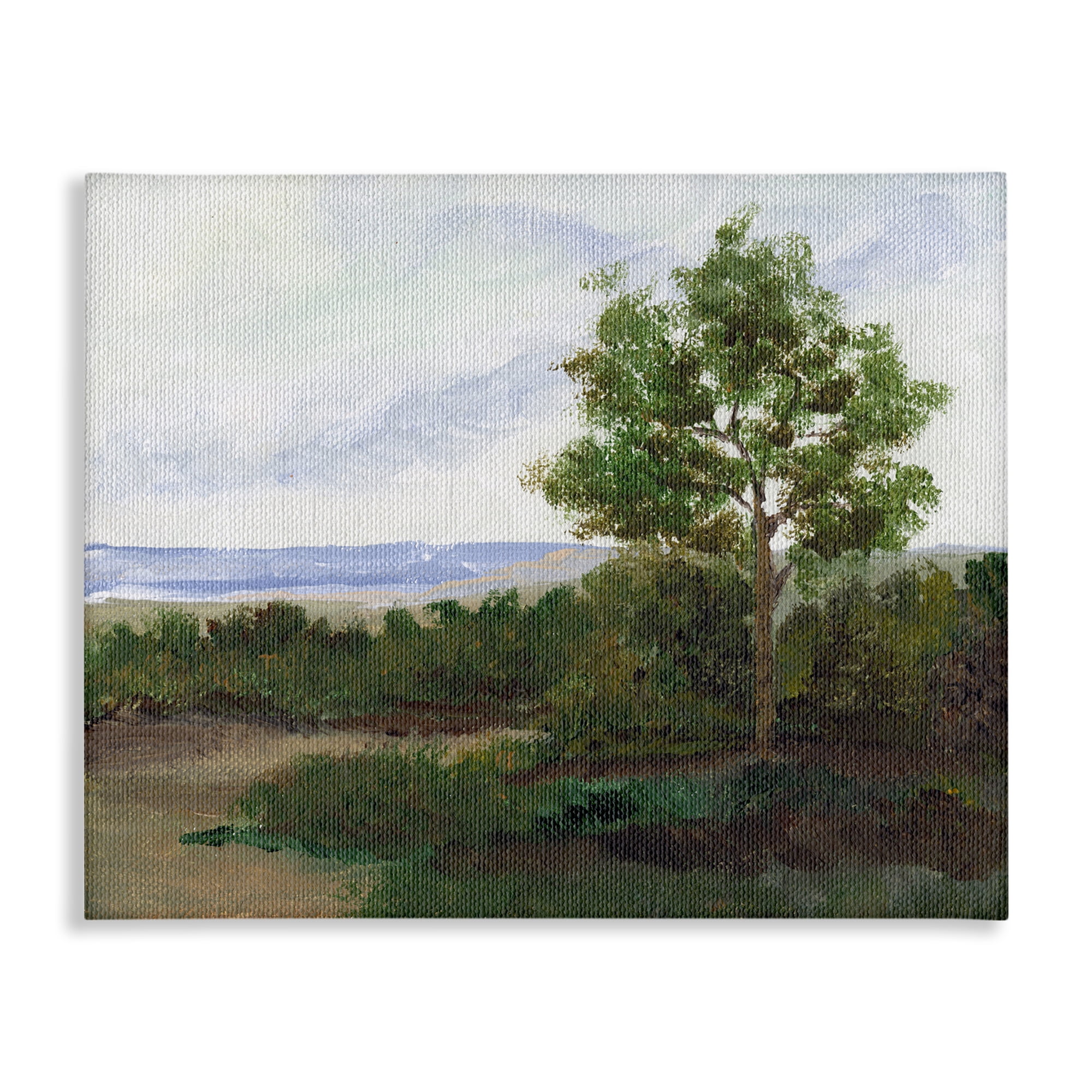 Stupell Industries Summer Evening Landscape Landscape & Nature Painting Wrapped Canvas Art Print Wall Art, 48 x 36