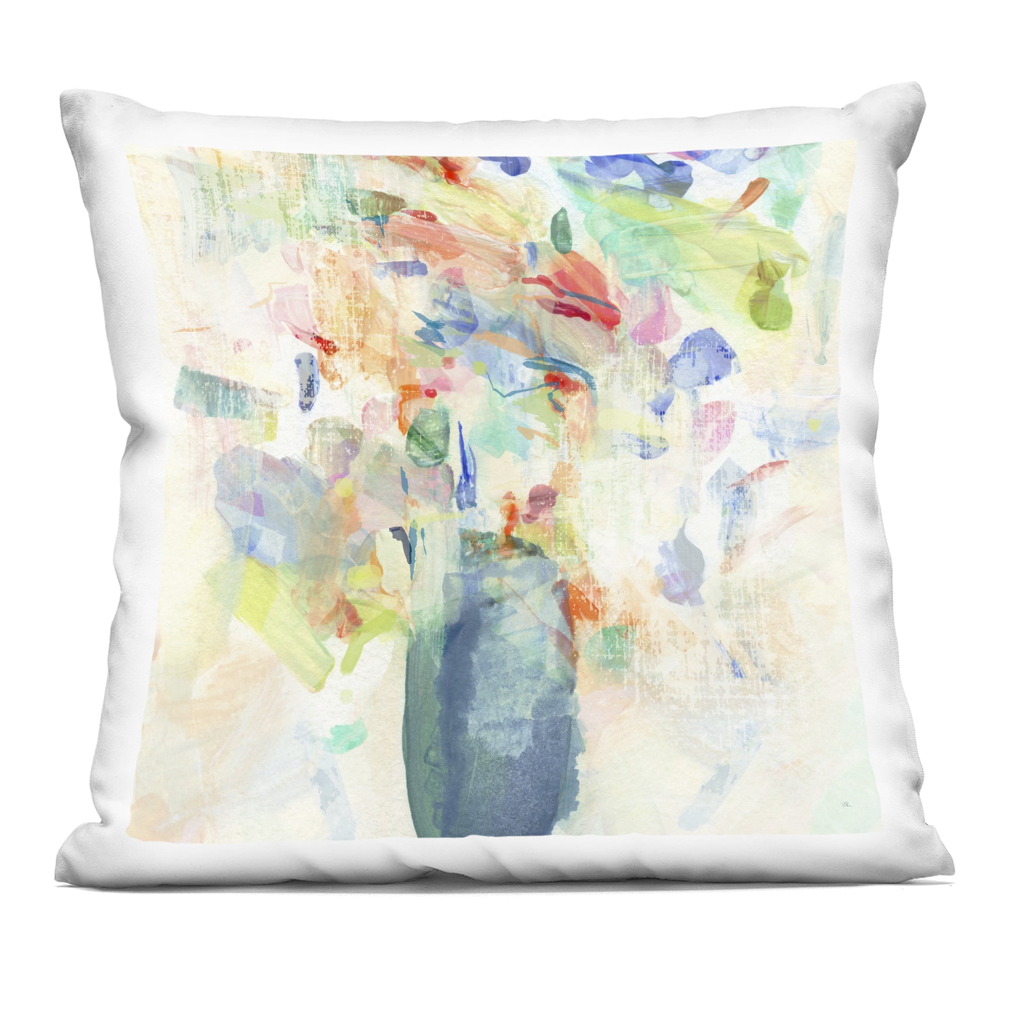 Stupell Industries Summer Flowers Brushstrokes Decorative Printed Throw Pillow, design by Susan Jill