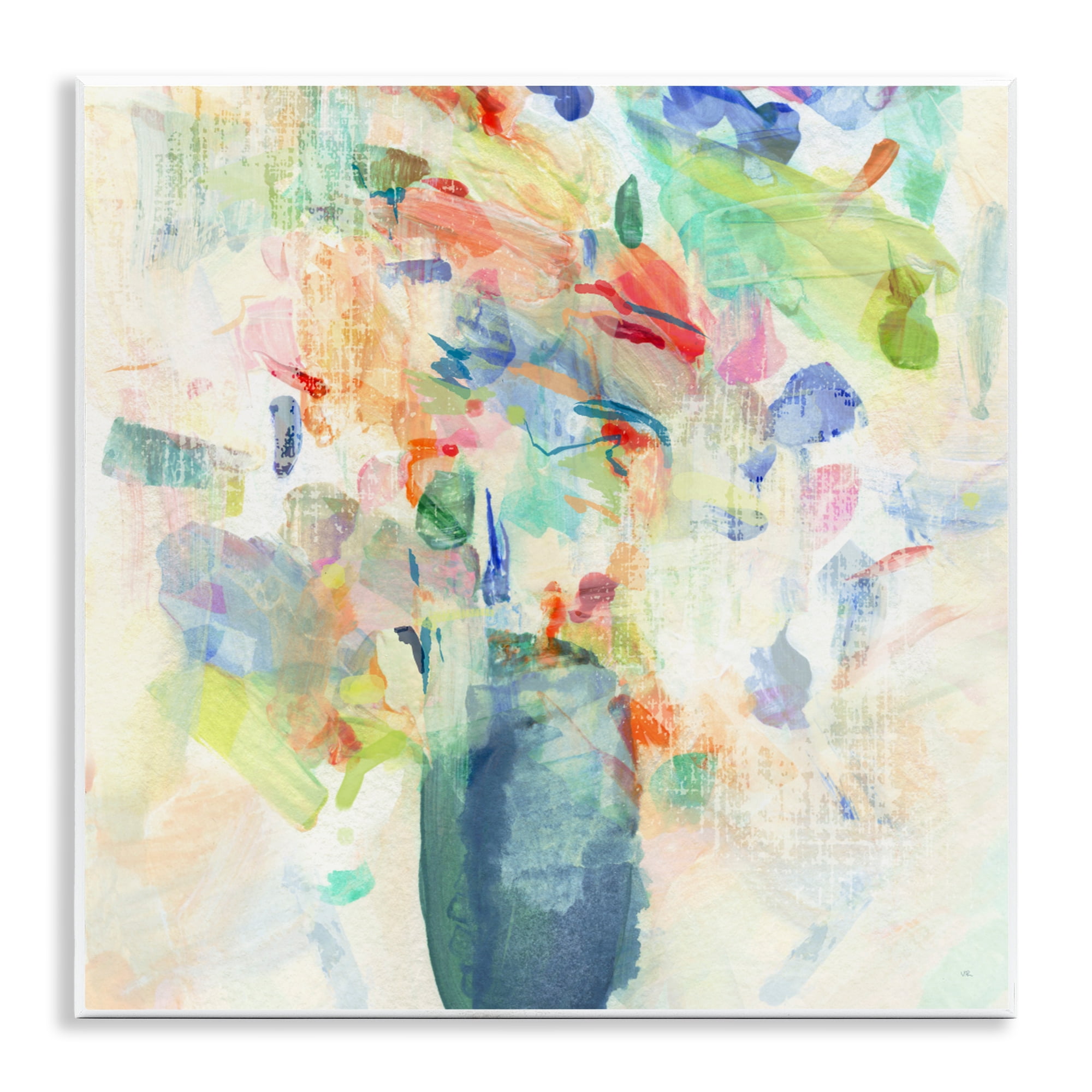 Stupell Industries Summer Flowers Brushstrokes Wall Plaque Art, design by Susan Jill