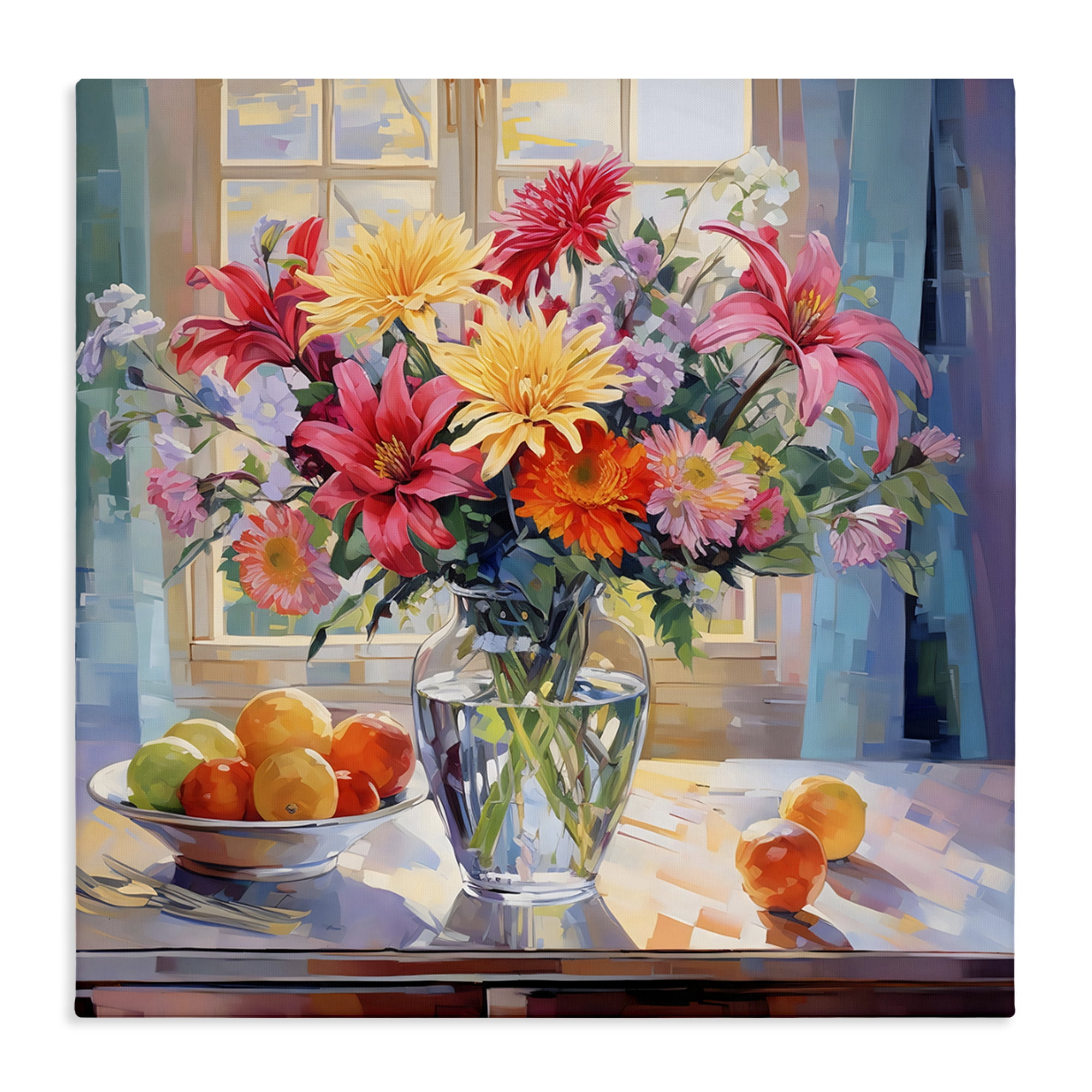 Stupell Industries Summer Flowers & Fruit Canvas Wall Art, design by Creative Studio