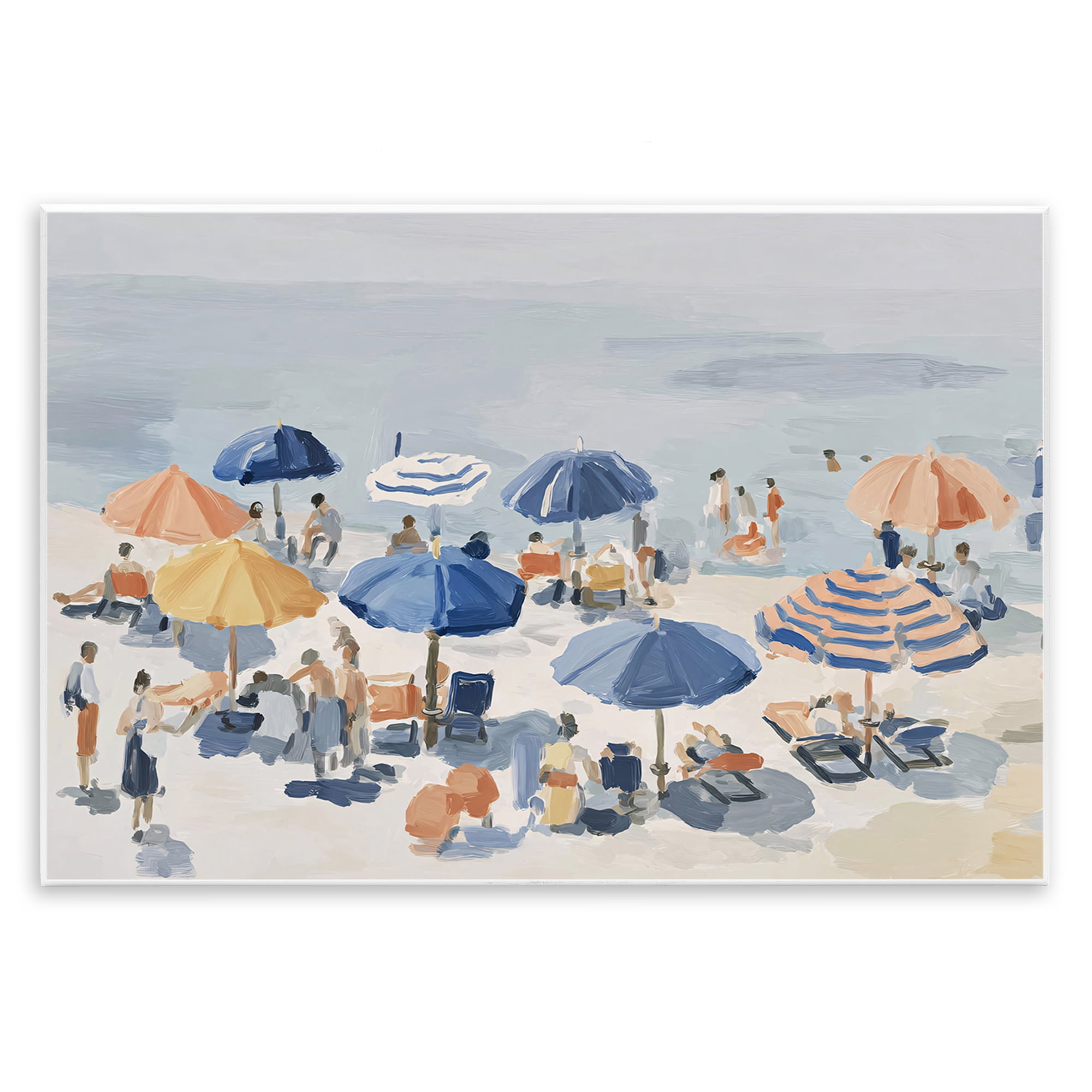 Stupell Industries Summer Fun Beach Crowd Wall Plaque Art, design by Jacky Ngan