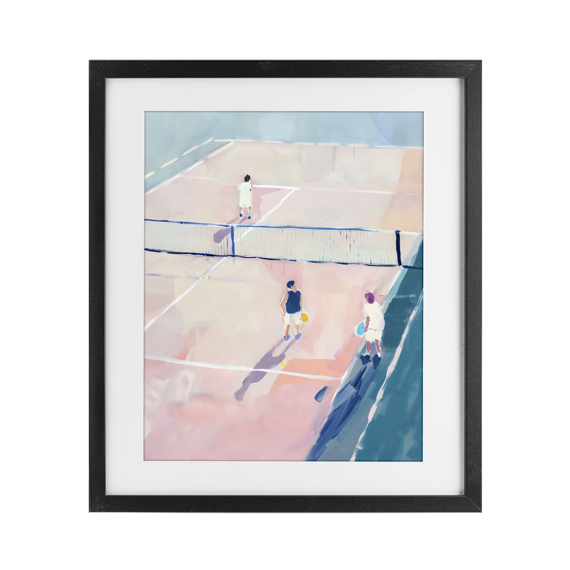 Stupell Industries Summer Game of Tennis Black Framed Print Under Glass, design by The Prints Vibe