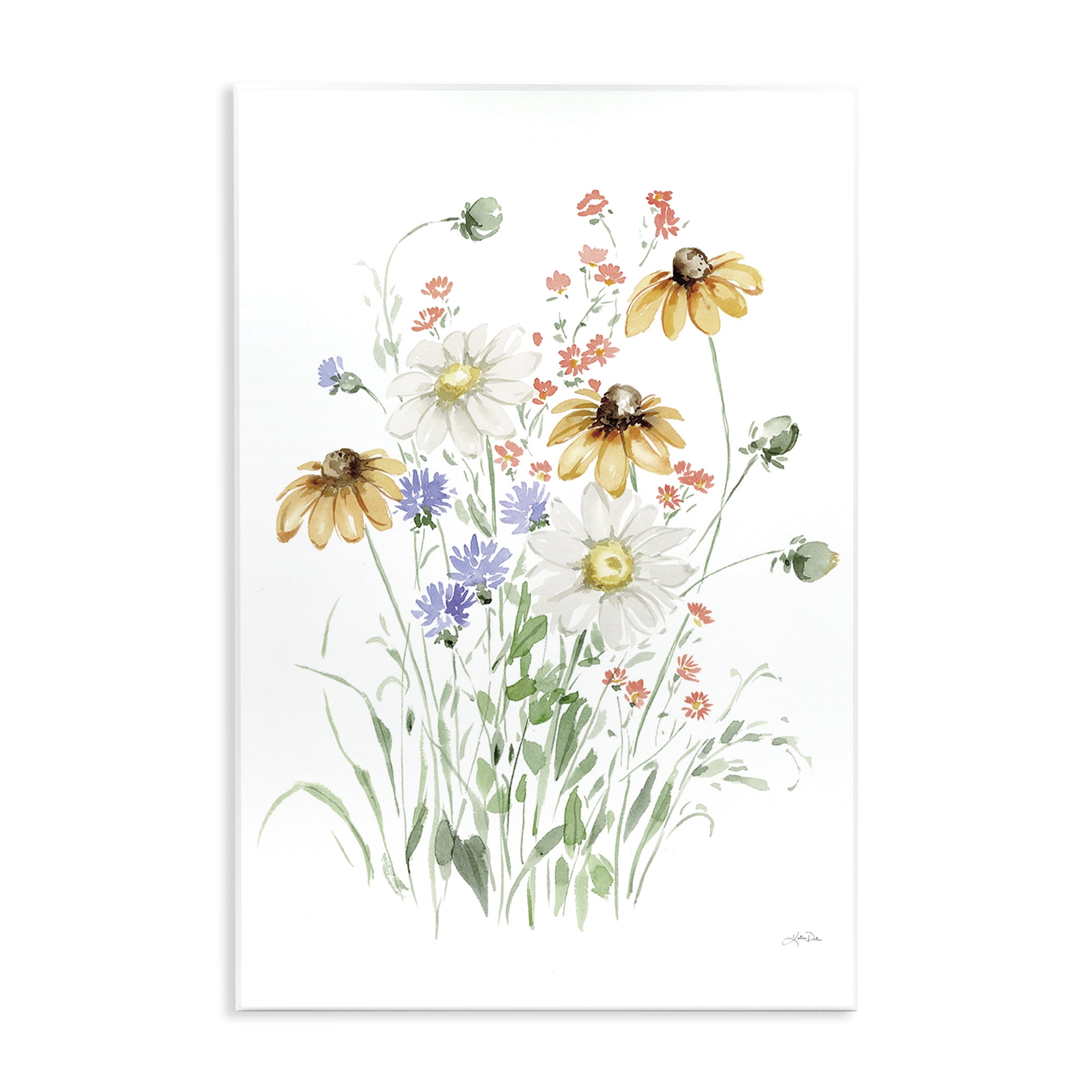 Stupell Industries Summer Garden Blooms Botanical & Floral Painting Unframed Art Print Wall Art, 13 x 19