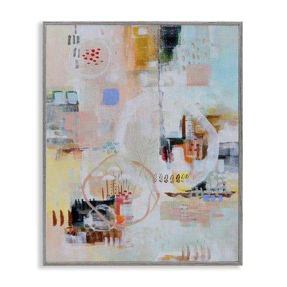 Stupell Industries Summer Lust Abstraction Gray Framed Giclee Art design by Katherine Irvin, 20 x 16