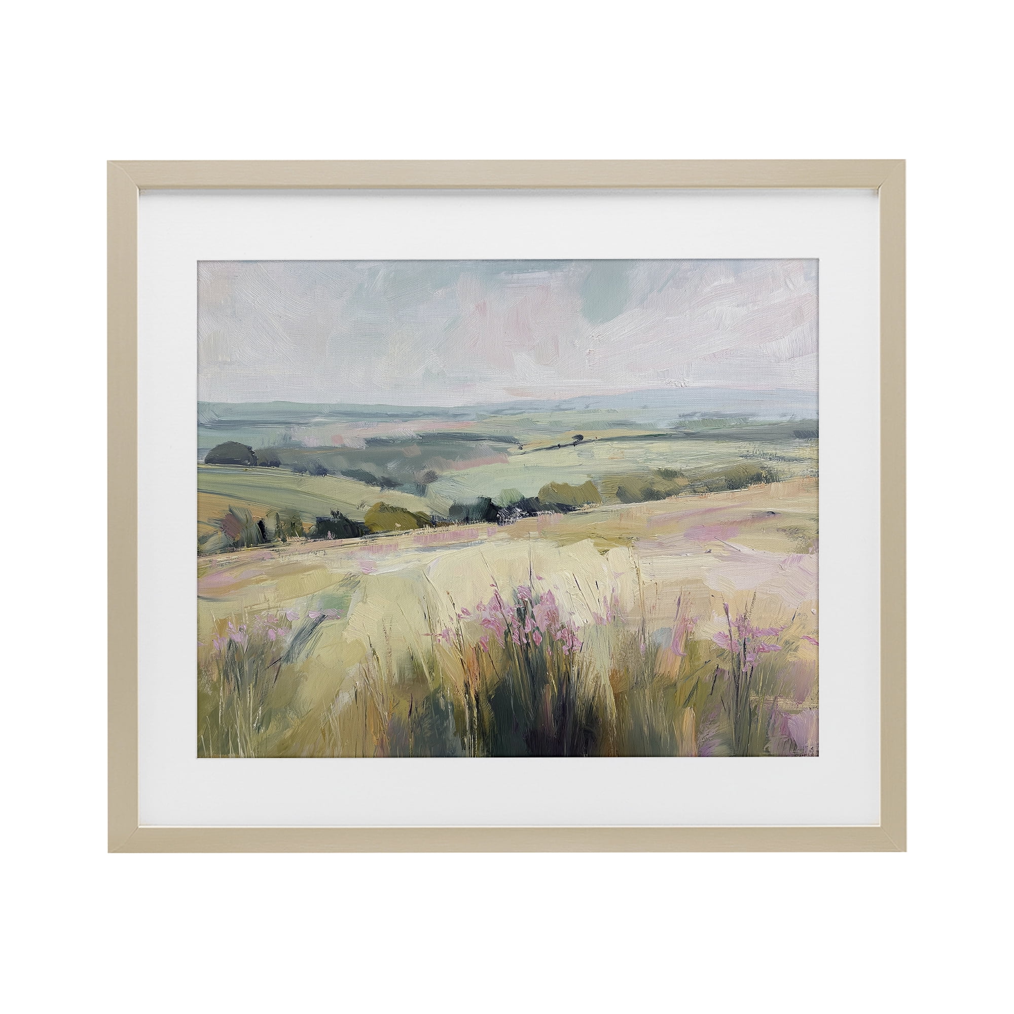 Stupell Industries Summer Meadow Viewpoint Birch Framed Print Under Glass, design by Svetlana Aleynikova