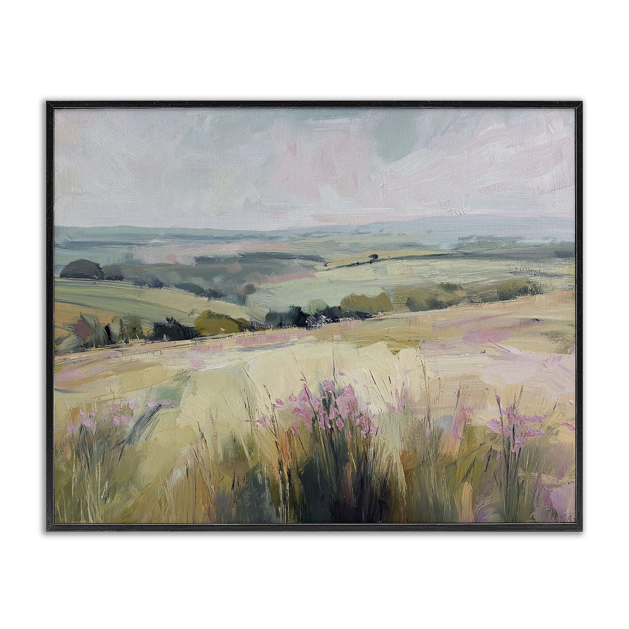 Stupell Industries Summer Meadow Viewpoint Black Framed Giclee Art, design by Svetlana Aleynikova