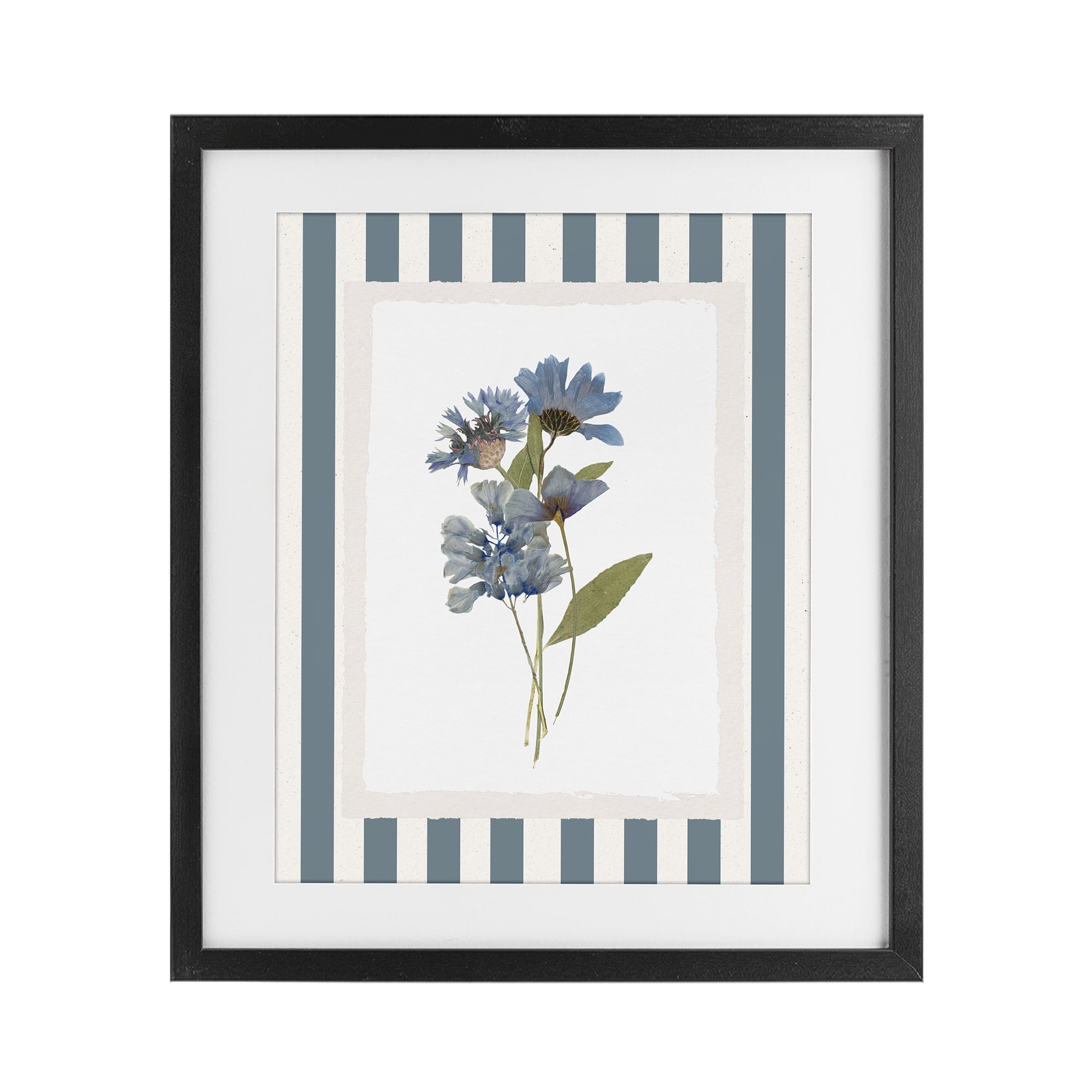 Stupell Industries Summer Memories Florals Black Framed Print Under Glass, design by Val Rhodes