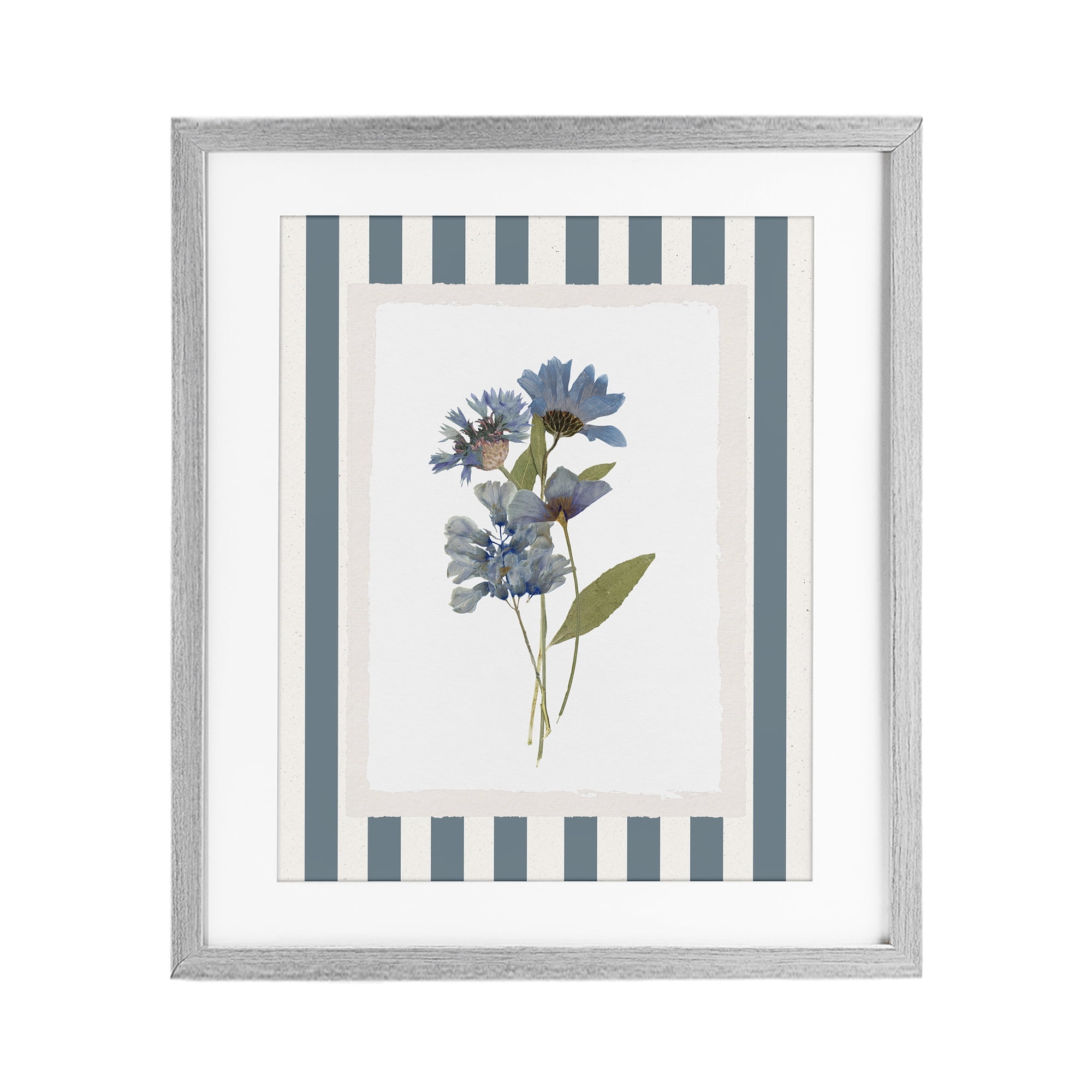 Stupell Industries Summer Memories Florals Gray Framed Print Under Glass, design by Val Rhodes