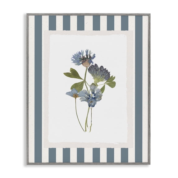Stupell Industries French Country Summer Memories Flowers Gray Framed Giclee Art, 11 x 14, by Val Rhodes