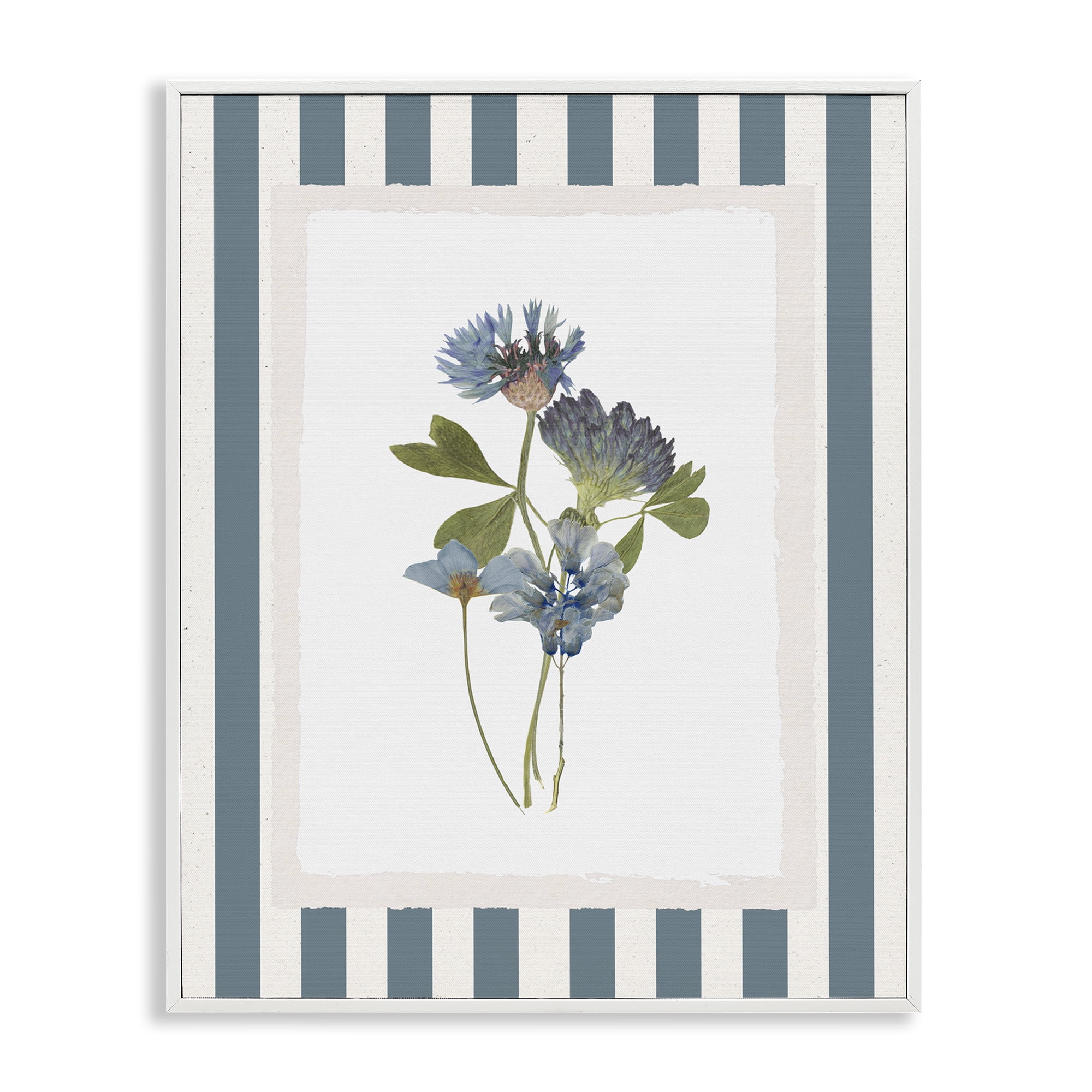 Stupell Industries Summer Memories Flowers White Framed Giclee Art, design by Val Rhodes