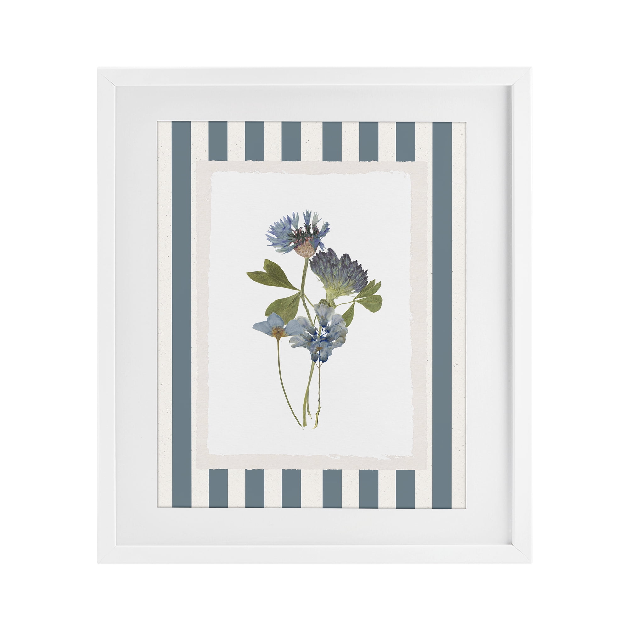 Stupell Industries Summer Memories Flowers White Framed Print Under Glass, design by Val Rhodes