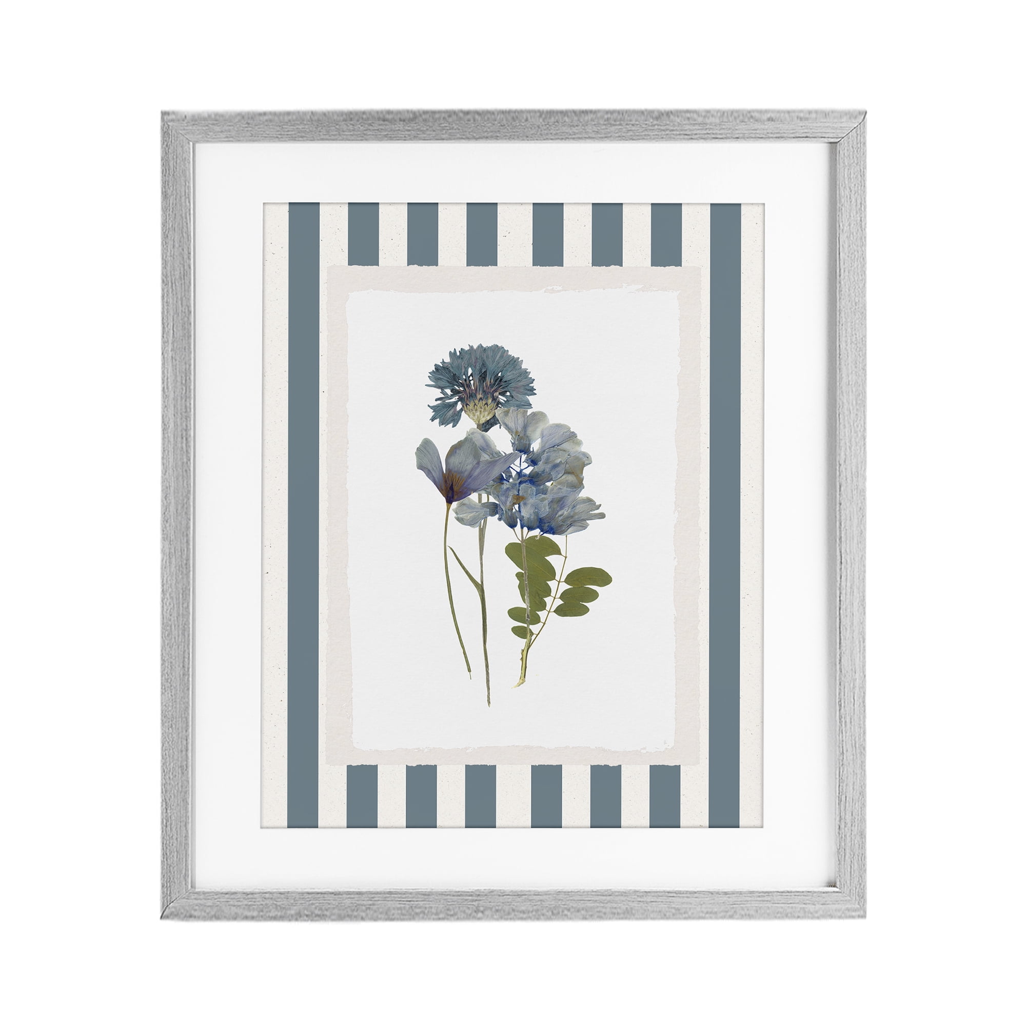 Stupell Industries Summer Memory Flowers Gray Framed Print Under Glass, design by Val Rhodes