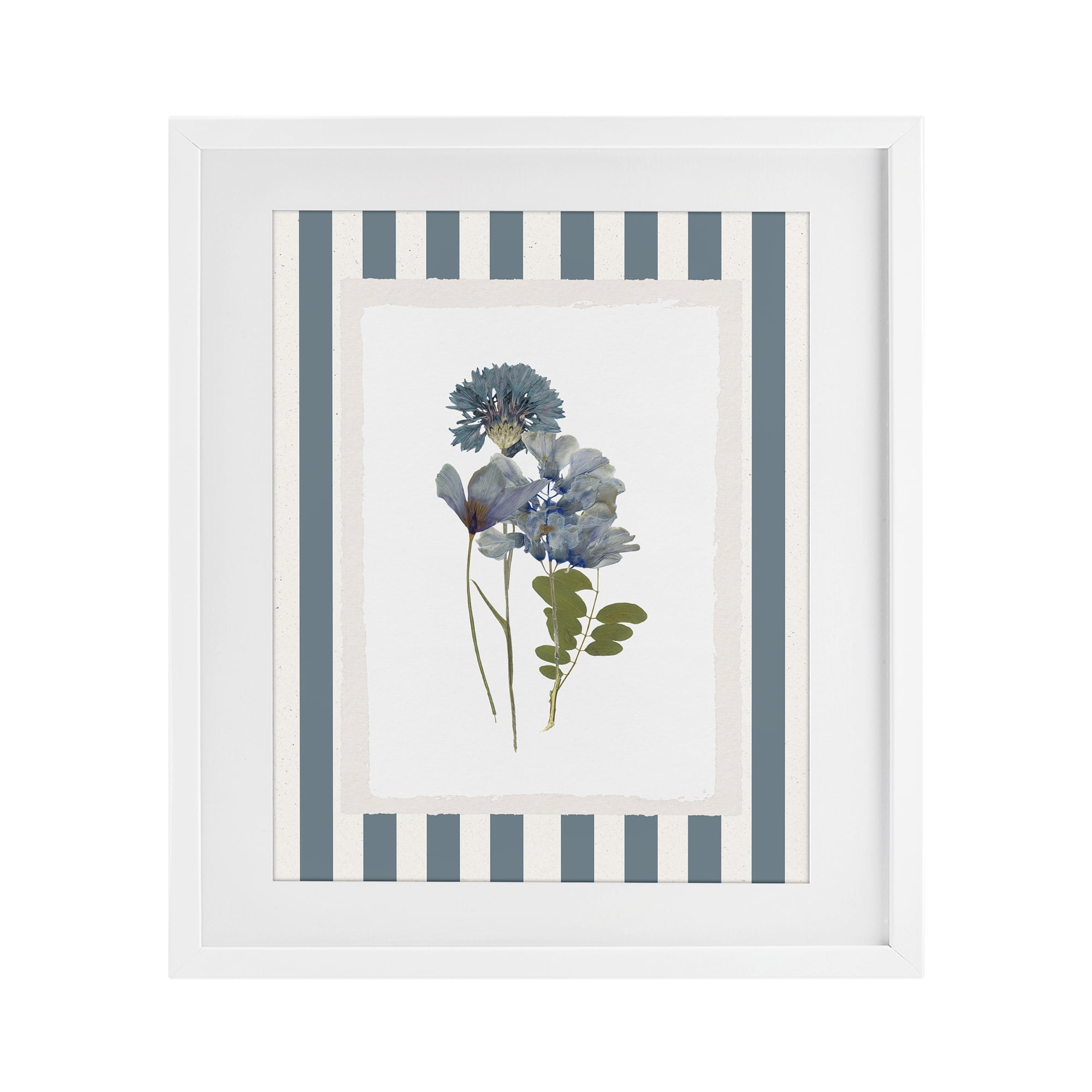 Stupell Industries Summer Memory Flowers White Framed Print Under Glass, design by Val Rhodes