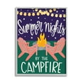 thumbnail image 1 of Stupell Industries Summer Nights by Campfire Phrase Starry Backyard Sky Typography Painting Gray Framed Art Print Wall Art, 11 x 14, 1 of 7