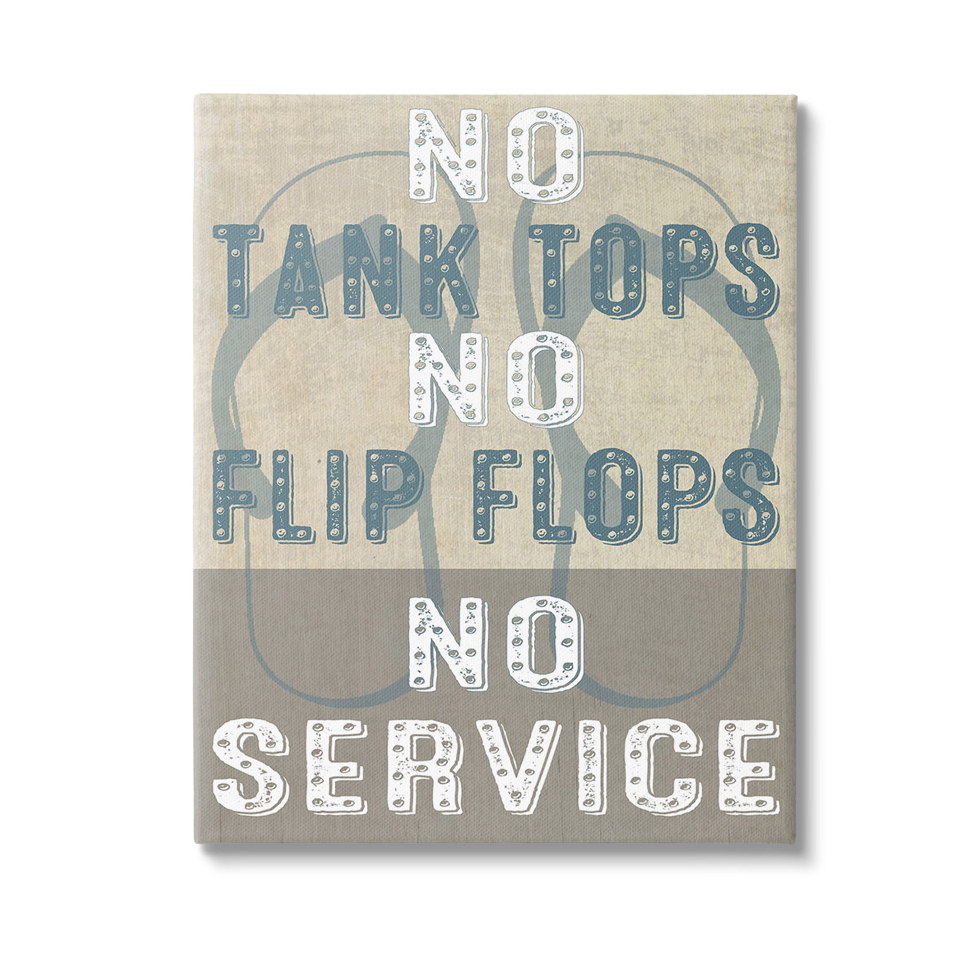 Stupell Industries Summer No Service Sign Typography Painting Gallery Wrapped Canvas Art Print Wall Art, 30 x 40