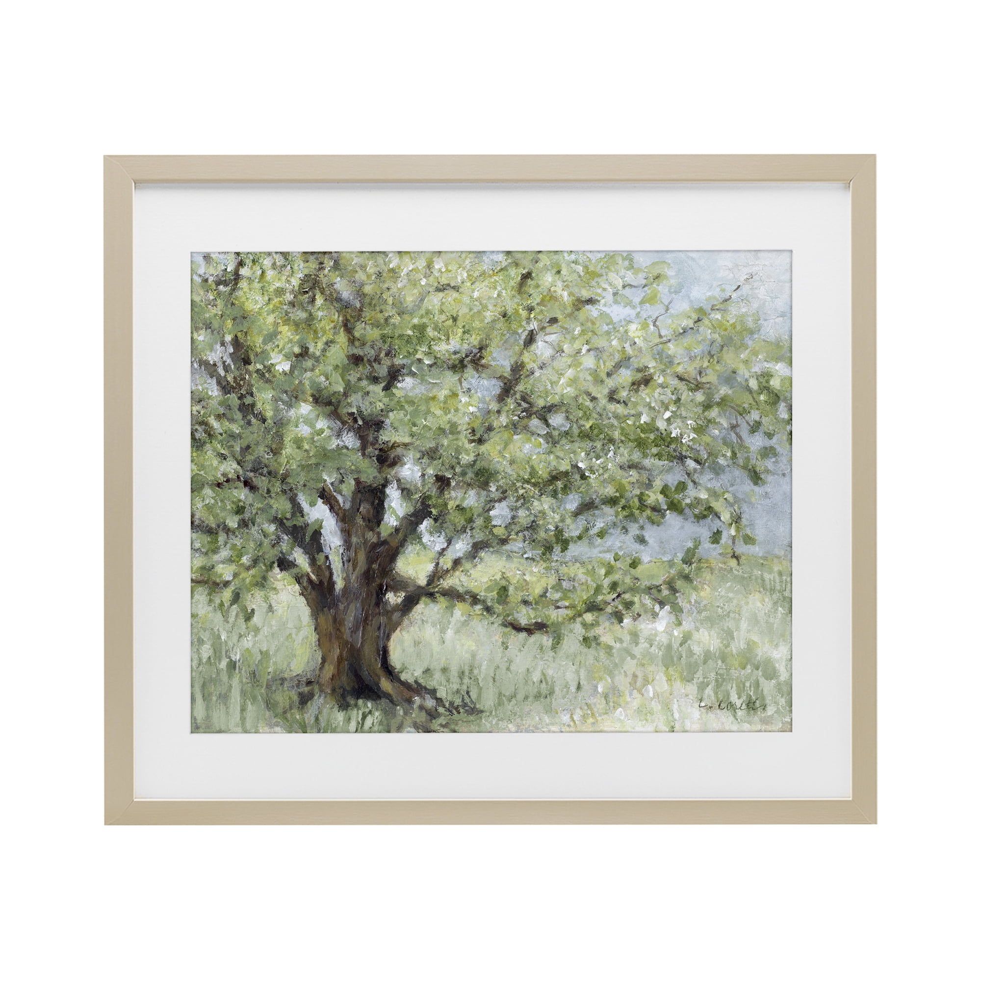 Stupell Industries Summer Oak Splendor Landscape Birch Framed Print Under Glass, design by Lanie Loreth