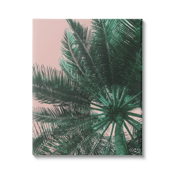 Stupell Industries Summer Overhead Palm Tree Photograph Gallery Wrapped Canvas Print Wall Art, Design by Lil' Rue