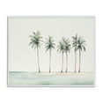 thumbnail image 1 of Stupell Industries Summer Palms in a Line Nautical & Beach Painting White Framed Art Print Wall Art, 20 x 16, 1 of 2