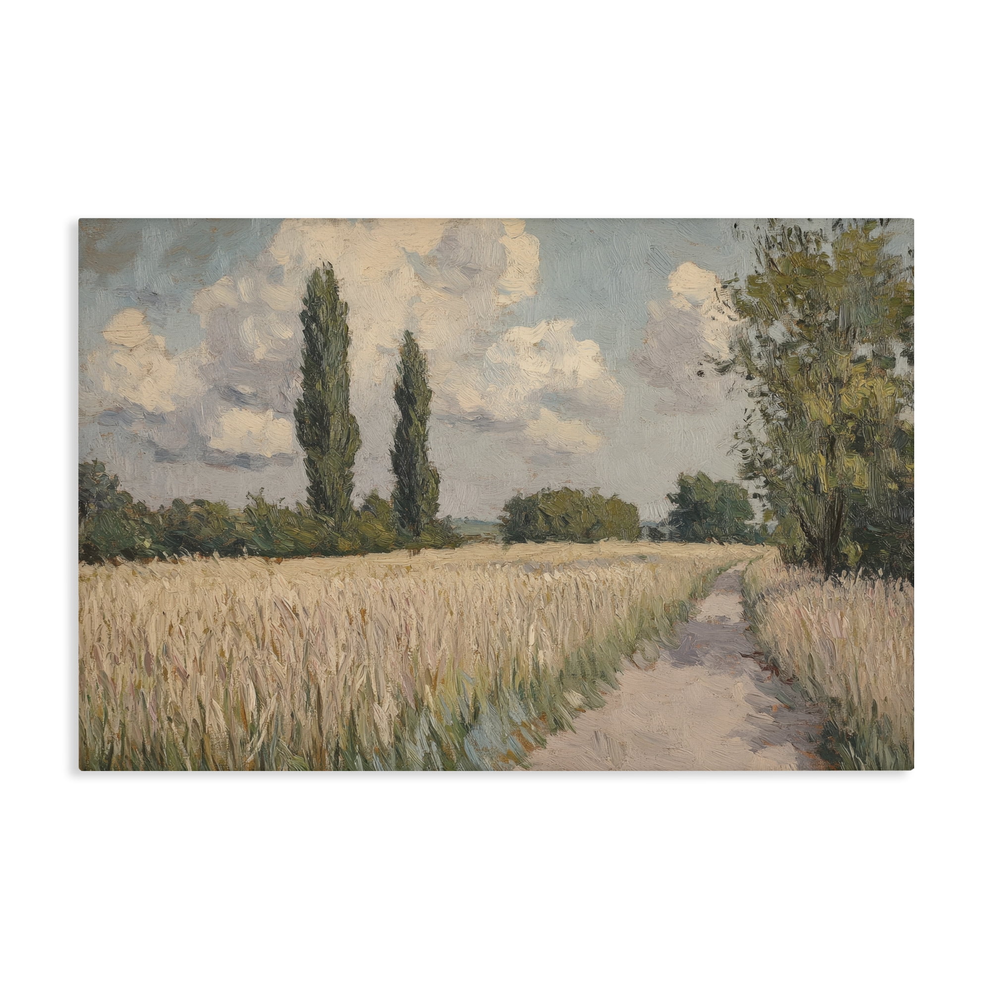 Stupell Industries Summer Path Between Poplars Canvas Wall Art, design by Petal Prints Design