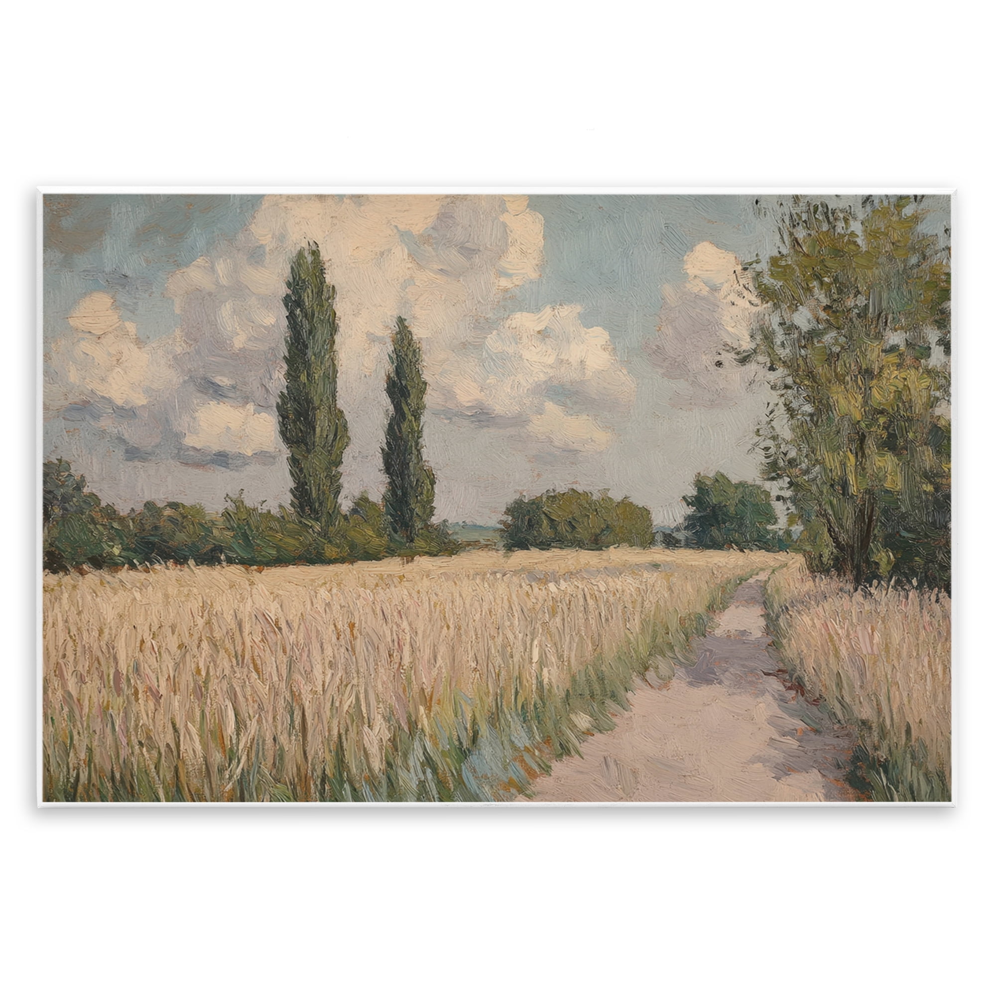 Stupell Industries Summer Path Between Poplars Wall Plaque Art, design by Petal Prints Design