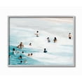 thumbnail image 1 of Stupell Industries Summer People Swimming Waves Beach Water Landscape Framed Wall Art Design by Urban Road, 11" x 14", Gray Framed, 1 of 7