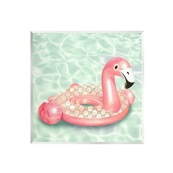 Stupell Industries Summer Pool Float Glam Pattern Fashion Emblem Graphic Art Unframed Art Print Wall Art, Design by Ziwei Li