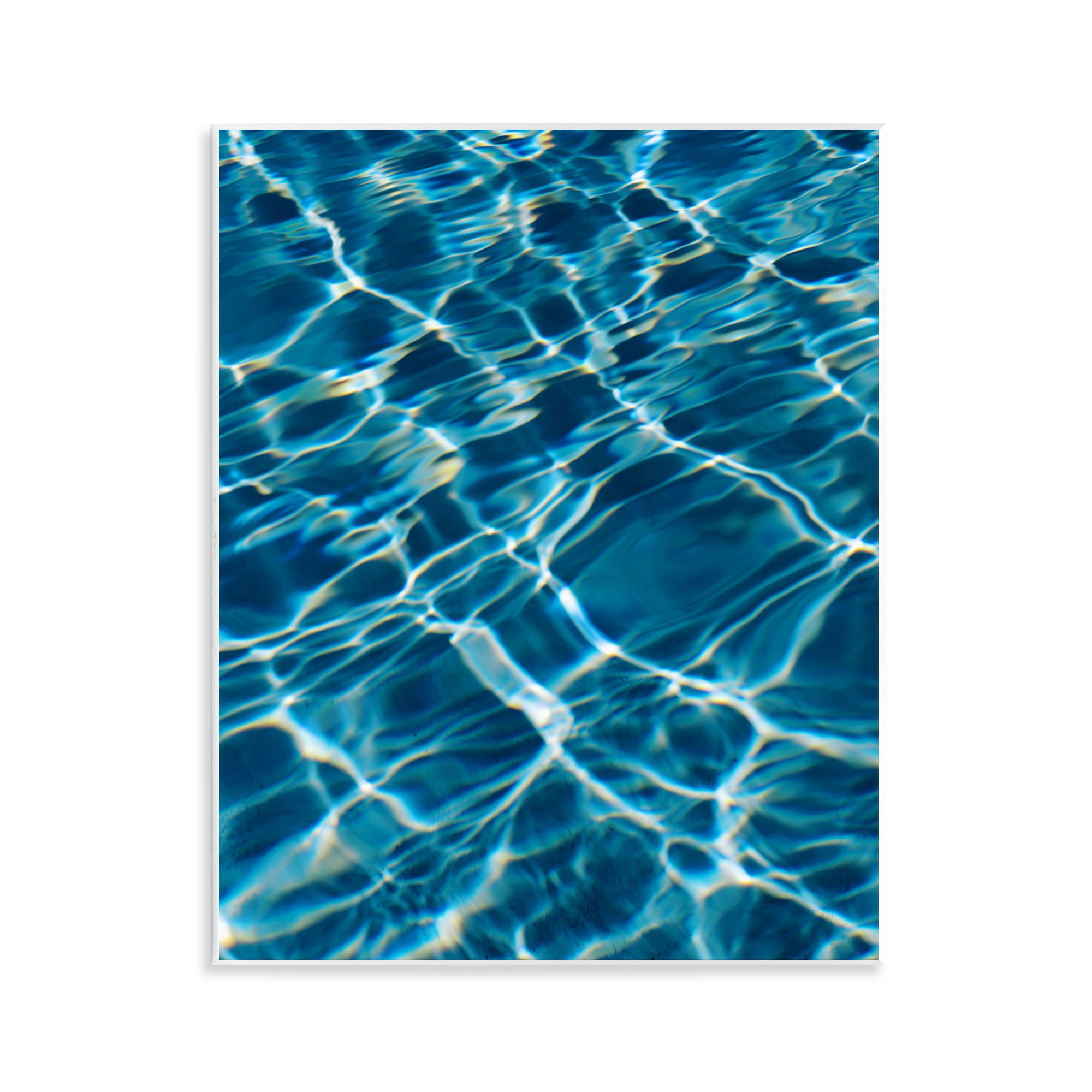 Stupell Industries Summer Pool Ripples Abstract Painting Unframed Art Print Wall Art, 11 x 14