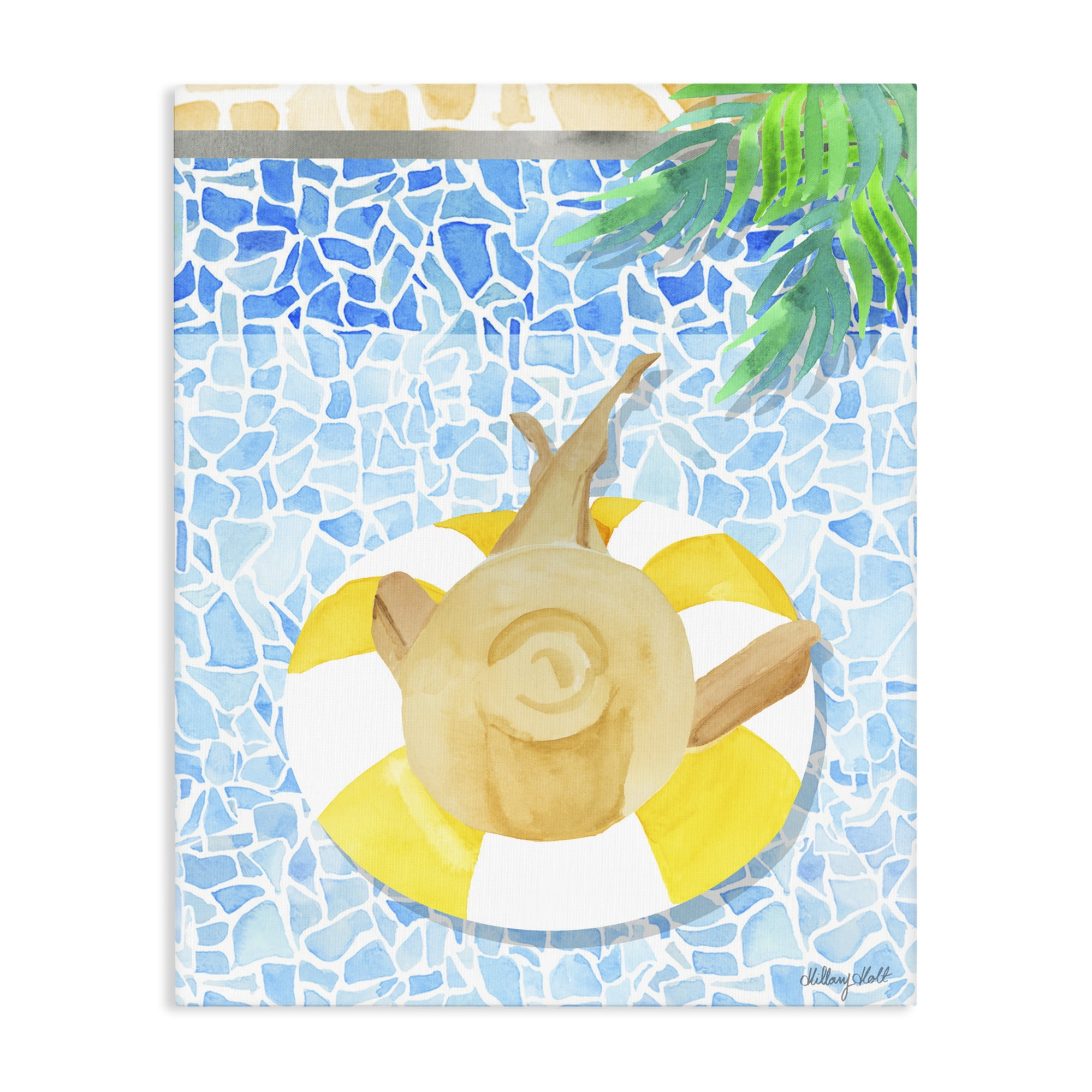 Stupell Industries Summer Poolside Drift Canvas Wall Art, design by Hillary Holt