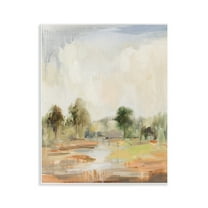 Stupell Industries Summer Rain Landscape Landscape Painting Unframed Art Print Wall Art, 11 x 14