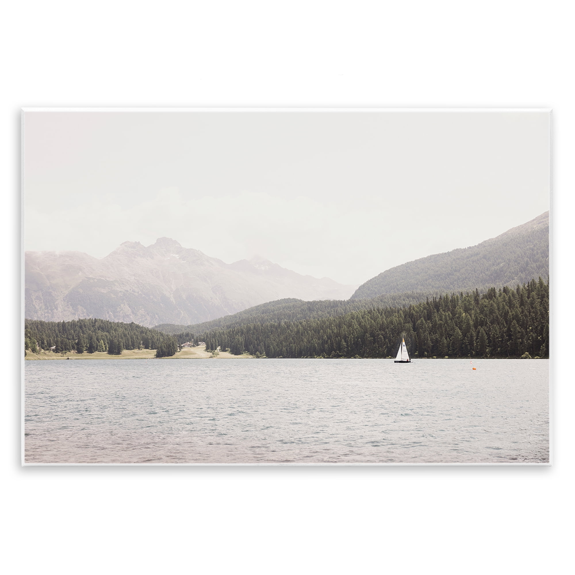 Stupell Industries Summer Sailboat View Landscape & Nature Photography Unframed Art Print Wall Art, 19 x 13
