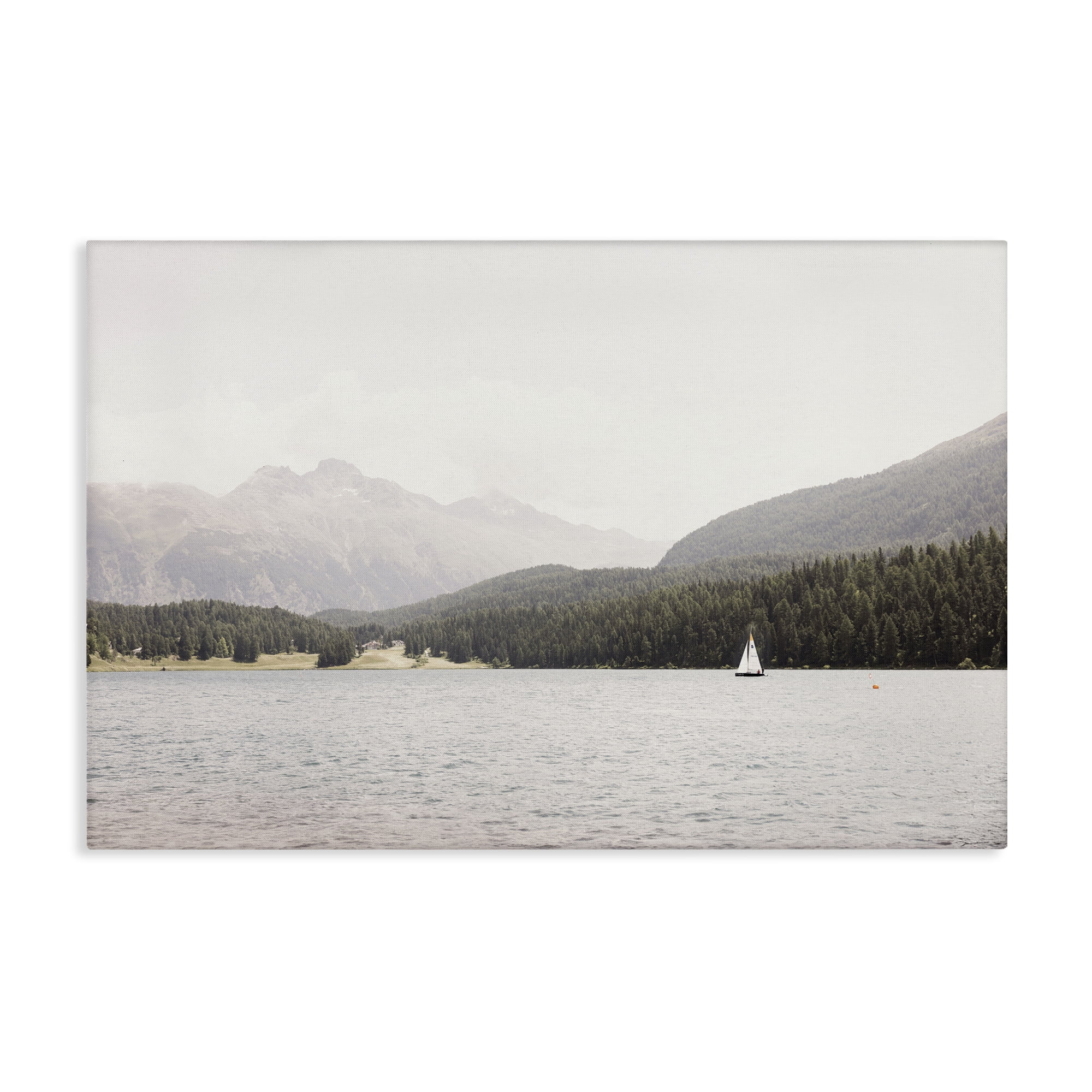 Stupell Industries Summer Sailboat View Landscape & Nature Photography Wrapped Canvas Art Print Wall Art, 36 x 24
